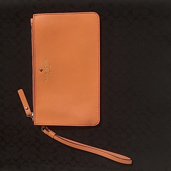 kate spade Handbags - Kate Spade Vibrant Orange Clutch